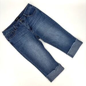 d. jeans Blue Cuffed Cropped 16” Inseam Jeans, 12